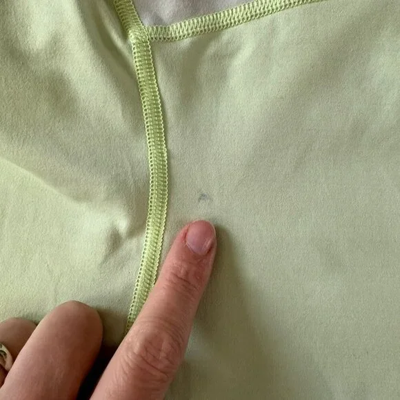 Lululemon womens size S lime green Racerback Tank Top Polyester & Spandex - Picture 2 of 11